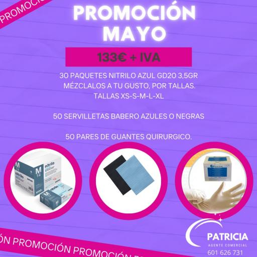 PROMOCION GUANTES DE NITRILO AZUL GD20 3,5 GRAMOS