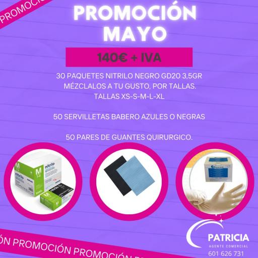 PROMOCION GUANTES DE NITRILO NEGRO GD20 3,5 GRAMOS