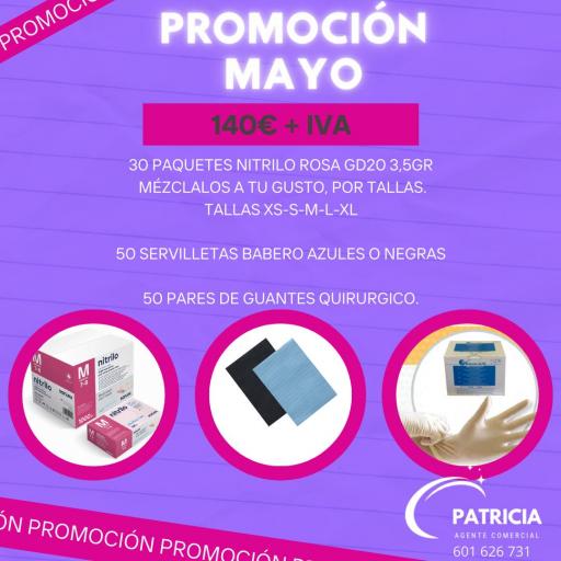 PROMOCION GUANTES DE NITRILO ROSA GD20 3,5 GRAMOS
