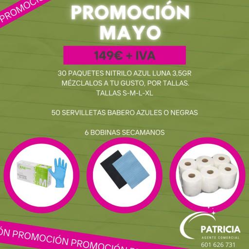 PROMOCION GUANTES DE NITRILO AZUL LUNA 3,5 GRAMOS