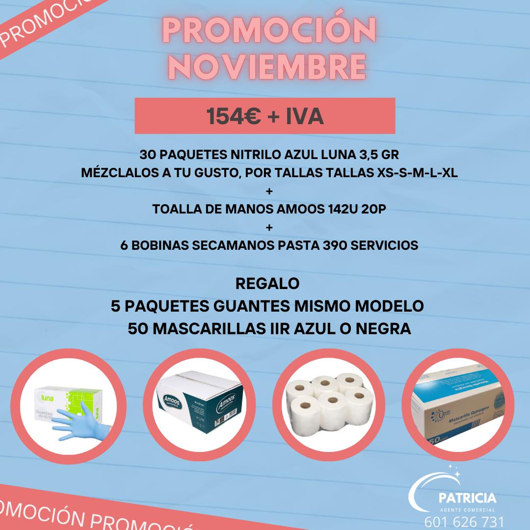 PROMOCION GUANTES DE NITRILO AZUL LUNA 3,5 GRAMOS