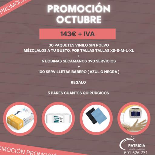 PROMOCION GUANTES DE VINILO SIN POLVO GD10