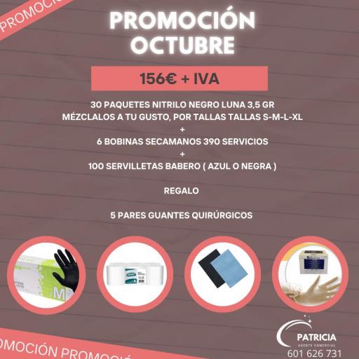 PROMOCION GUANTES DE NITRILO NEGRO LUNA 3,5 GRAMOS