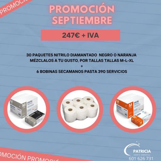 PROMOCION GUANTES DE NITRILO NEGRO O NARANJA GD26