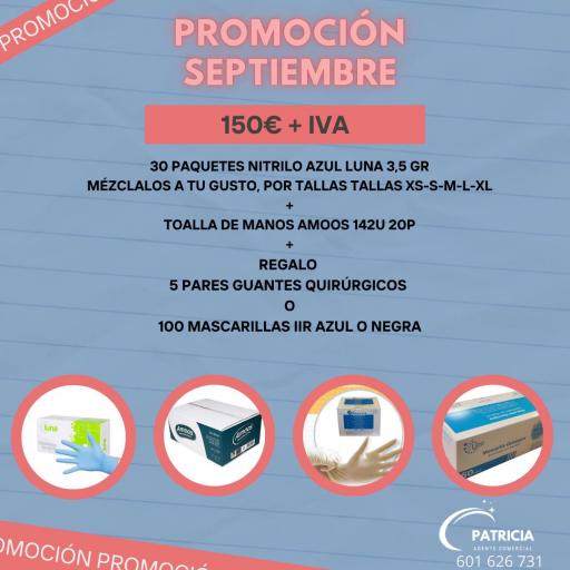 PROMOCION GUANTES DE NITRILO AZUL LUNA 3,5 GRAMOS