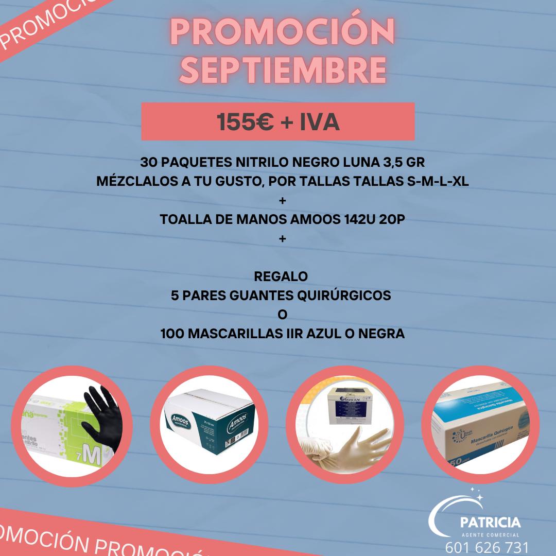 PROMOCION GUANTES DE NITRILO NEGRO LUNA 3,5 GRAMOS