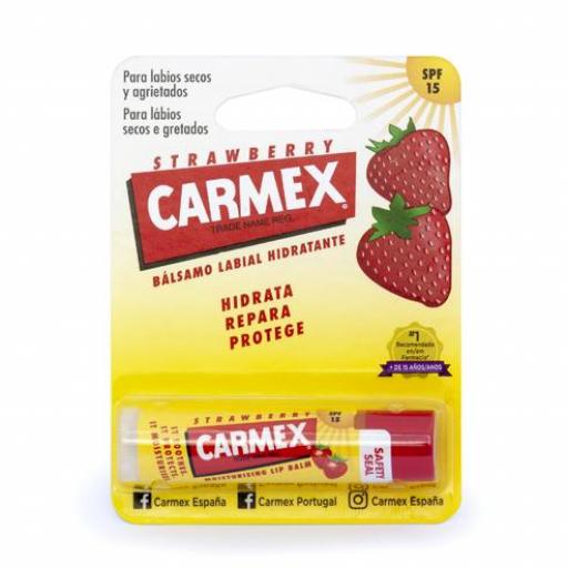 CARMEX CLICK STICK FRESA - BÁLSAMO LABIAL [1]