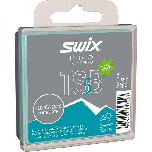 SWIX - Cera TS5  "BLACK", -10°C/-18°C, 40g [0]