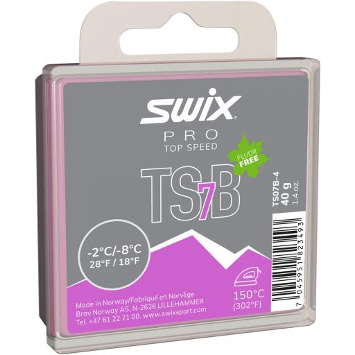 SWIX - Cera TS7  "BLACK", -2°C/-8°C, 40g [0]