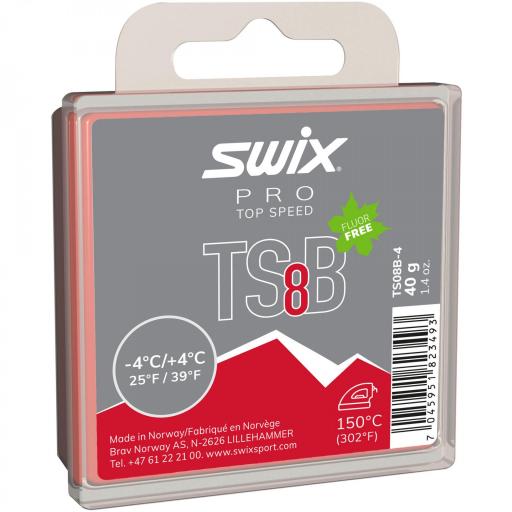 SWIX - Cera TS8  "BLACK", -4°C/+4°C, 40g [0]