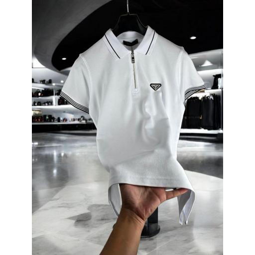 POLO PRAD@ (BLANCO)
