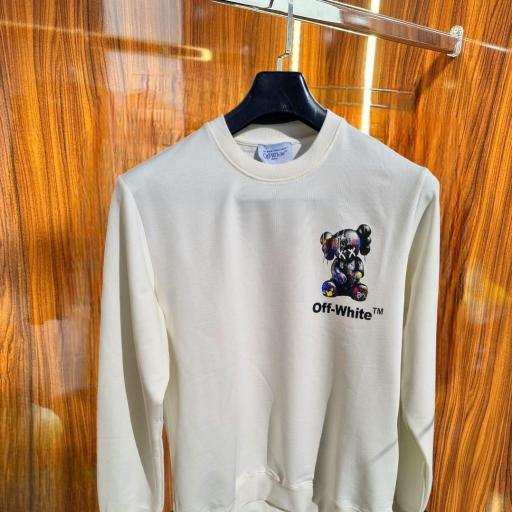 SUDADERA 0FF WHITE. (BLANCA)