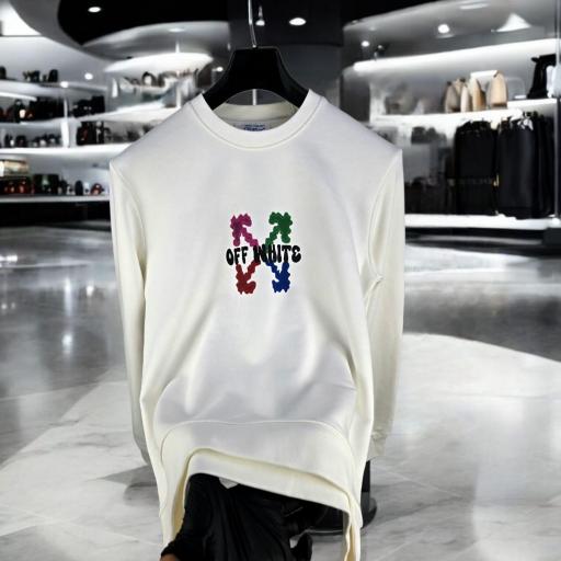 SUDADERA OFF WHITE (TOP)