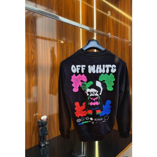 SUDADERA OFF WHITE (TOP)