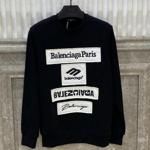 SUDADERA BALENCIAG@  (negra)