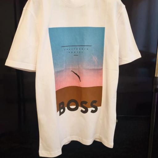 CAMISETA BOSS BLANCO