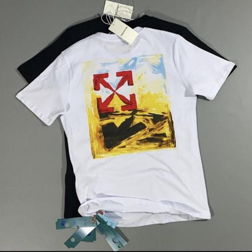 CAMISETA OFF WHITE-RED
