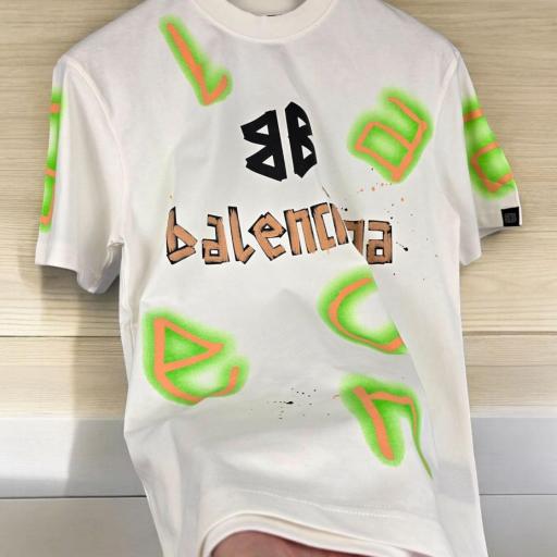 CAMISETA BALENCIAGA ( BLANCA ) [1]