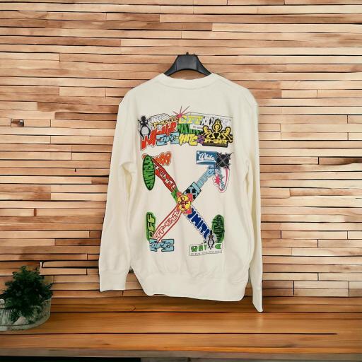 SUDADERA OFF WHITE (blanca)