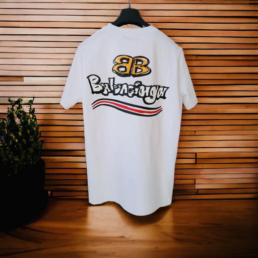 CAMISETA BALENCIAG@ (BLANCA) [1]