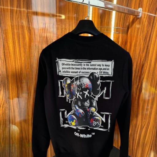 SUDADERA 0FF WHITE (NEGRA)