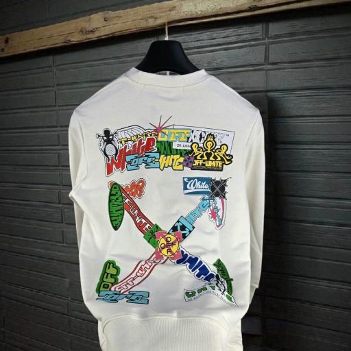 SUDADERA OFF WHITE (blanca)