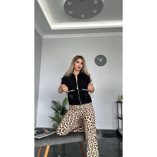 PANTALON LEOPARDO ACAMPANADO bella beluci