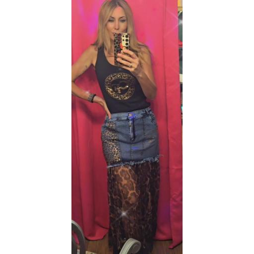 Falda vaquera con tus chazline fashion  [3]