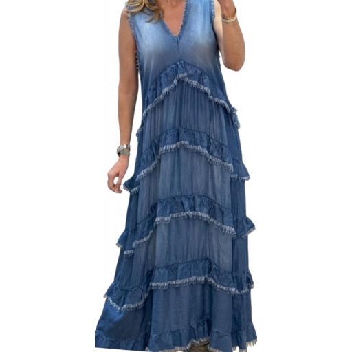 Vestido vaquero fluido