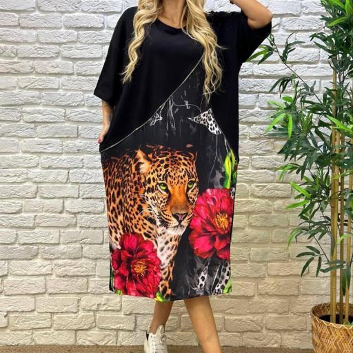 Vestido mix virage