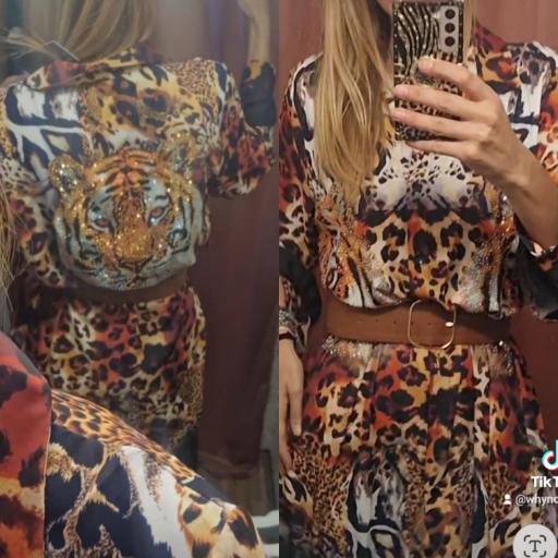 Vestido camisero tigre  [1]