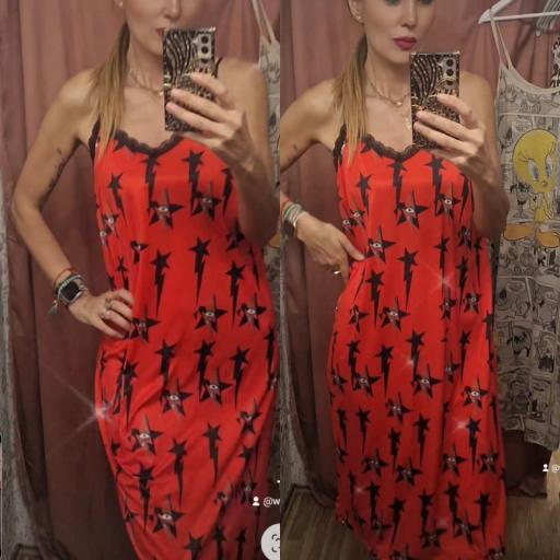 Vestido midi encaje