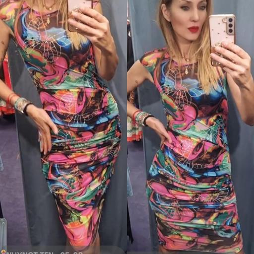 Vestido gasa tatu