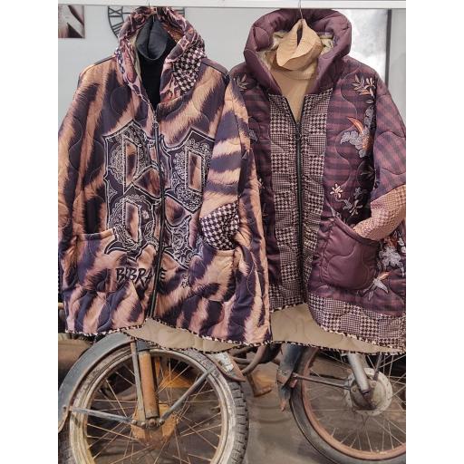 Abrigo acolchado talla única 