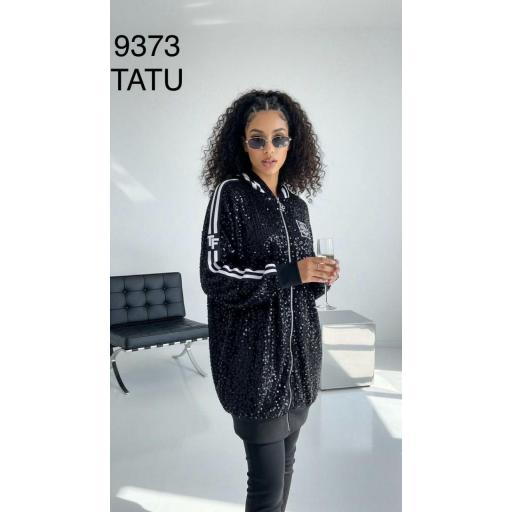 Sudadera DELUXE negra tatu [0]