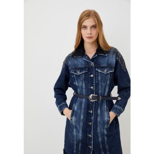 Abrigo COLECCION TURCA VAQURO CON HOMBROS EN BRILLOS