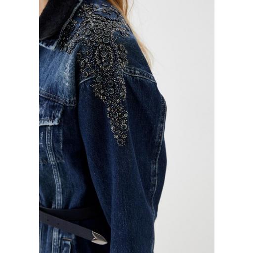 Abrigo COLECCION TURCA VAQURO CON HOMBROS EN BRILLOS [3]