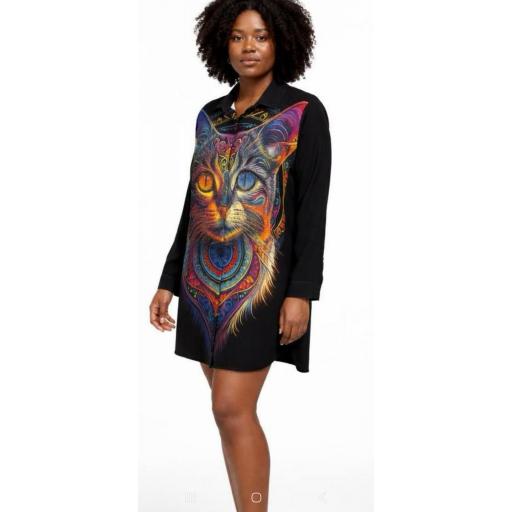 Vestido camisero firma turca con estrsss