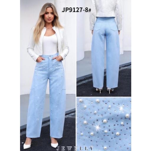 Vaquero strass azul bebe [1]