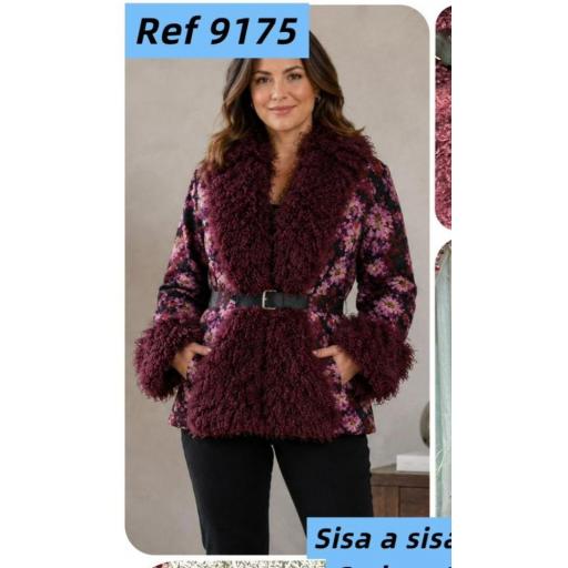 Chaqueta pelo y lentejuelas 