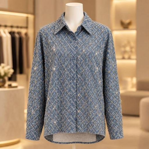 Camisa vaquera strass