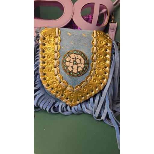 BANDOLERA PEQUEÑA BOHO PIEL