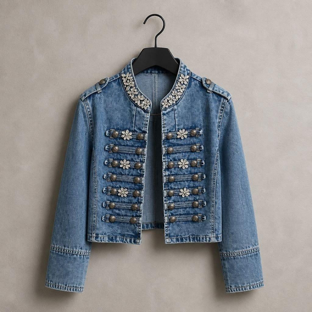 chaqueta vaquera militar