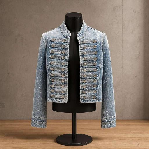 CHAQUETA VAQUERA BRILLOS MILITAR [1]
