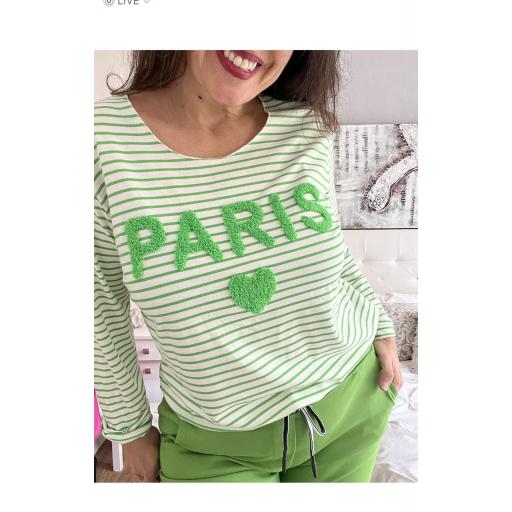 Camiseta PARIS verde