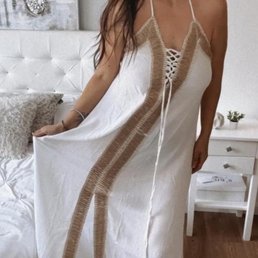 Vestido blanco largo griego [1]