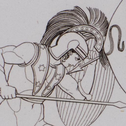 GRABADO CLASICO SIGLO XIX. NAUSICAA Y SU SERVIDUMBRE.  [4]