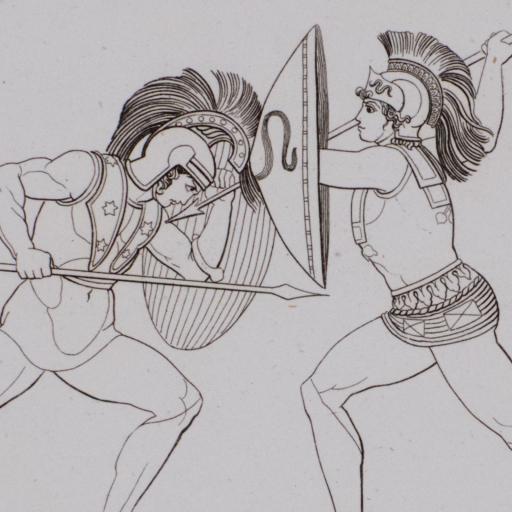 GRABADO CLASICO SIGLO XIX. NAUSICAA Y SU SERVIDUMBRE.  [5]