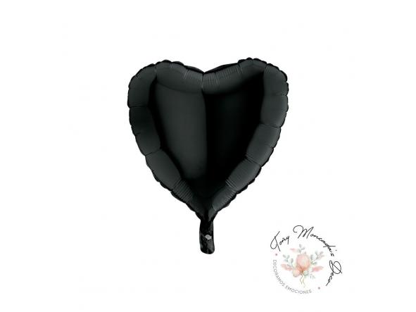 Corazón Negro 18"