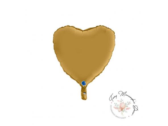 Corazón Oro  18"